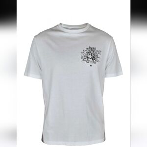 AMIRI White Short Sleeve Graphic Logo Tee